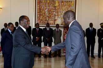 Côte d'Ivoire : Les nouveaux ambassadeurs de Mauritanie, du Sénégal, du Tchad et du Maroc ont présenté leur lettre de créance à  Alassane Ouattara